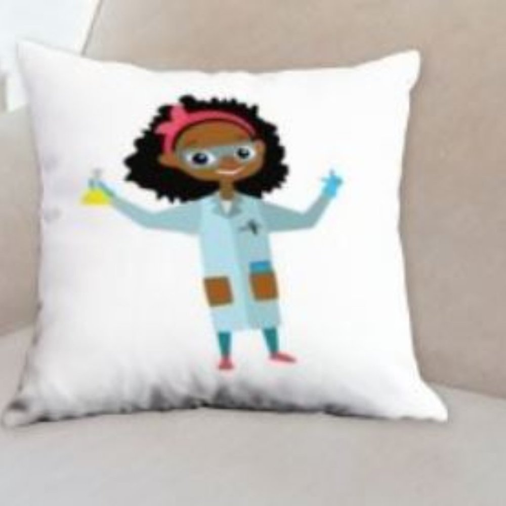 Smart Sarah Pillow 12 x 12 - Decorative Reading Pillow